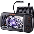 thumbnail image 1 of VEVOR Triple Lens Endoscope Camera, 4.5" IPS Screen Borescope Inspection Camera with 1080P Lens, Semi-rigid Snake Cable, 8 Lights, 2860 mAh Battery, Waterproof Endoscope for Auto, Wall, Drain, 1 of 9