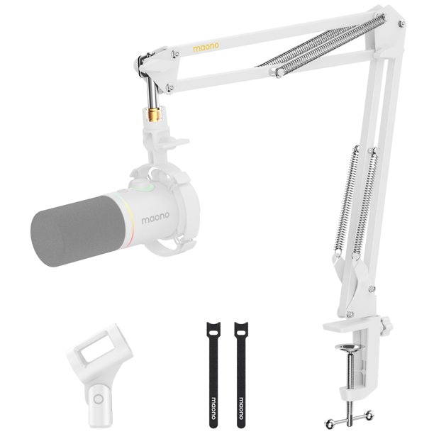 Soporte para micrófono Boom Arm MAONO BA20 blanco