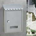 thumbnail image 3 of veasfak Solid Mailbox Post Box Mounted Mail Secure Locking Mail Loading Gate Secure Drop, 3 of 8