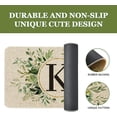 thumbnail image 4 of Spring Eucalyptus Leaves Monogram Letter K Door Mat 30 X 17 Inch Family Last Name Initial Welcome Doormat Indoor Outdoor Entrance Floor Rug Non Slip Spring Summer Decor Rubber Mats, 4 of 6