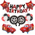 thumbnail image 2 of Set de coches McQueen con gran escudo facial, decoración de cumpleaños para niños, globo de dibujos animados, 2 of 5