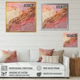 thumbnail image 4 of Designart "Pink And Gold Pottery In Minimalism" Abstract Spirals Canvas Prints, 4 of 7