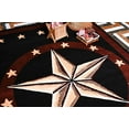 thumbnail image 3 of Furnish My Place 625 Star Black 5'x7'5" Texas Western Star Decor Cowboy Area Rug, Stain Resistant Mat, Latex Backed Rugs, Black, 3 of 8