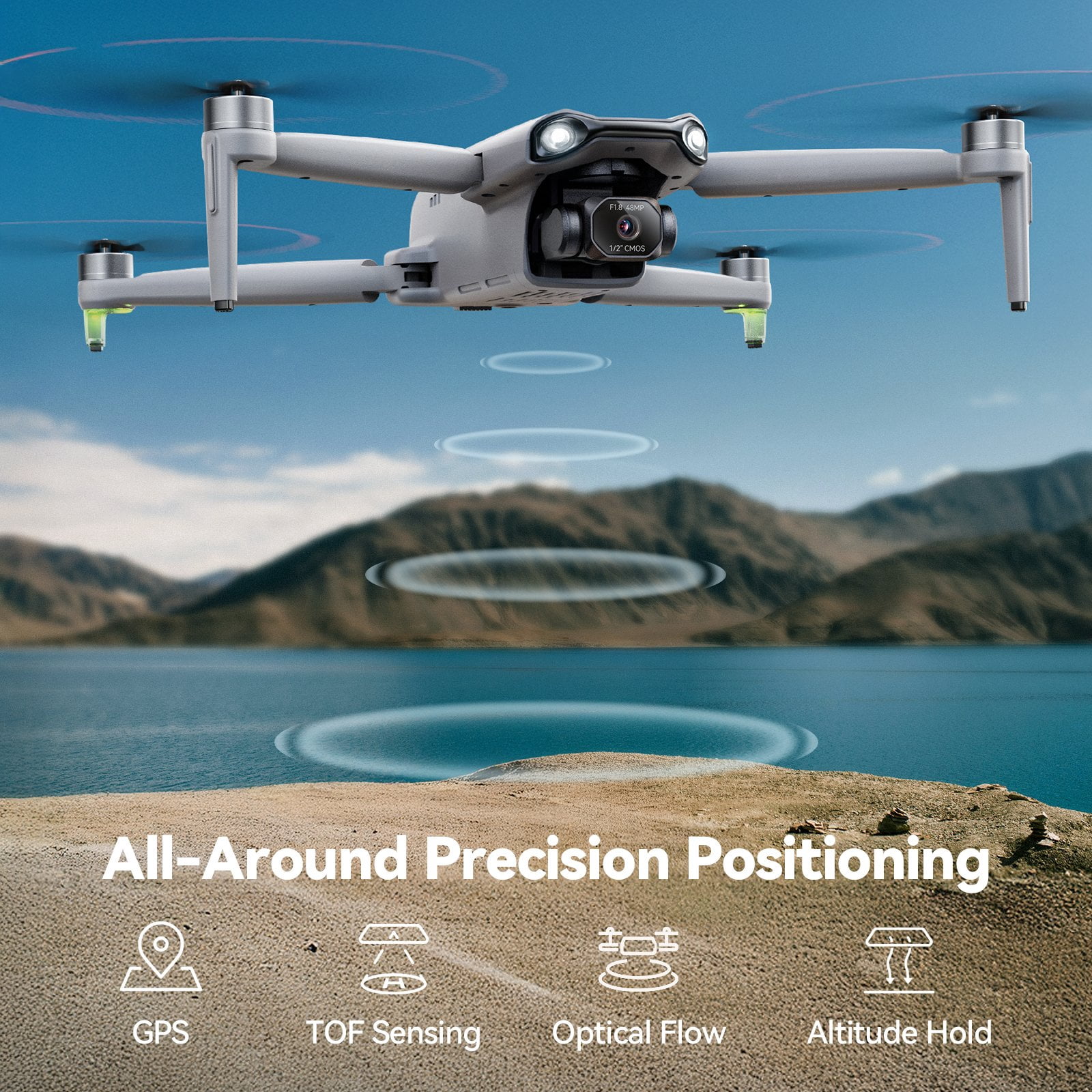 Ruko F11PRO 2 Plus Drone for Adults with 48MP 8K Camera, 3-Axis Gimbal, 74-Min Flight, 6KM Transmission
