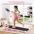 thumbnail image 6 of YZRUN Walking Pad Treadmill for Home/Office,Pink Walking Pad with 5% Incline and Handle Bar,Under Desk Walking Pad,320 lbs Capacity, 6 of 8