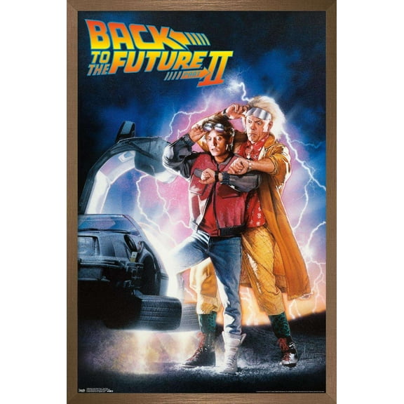 Back to the Future Part II - One Sheet Wall Poster, 22.375" x 34", Framed