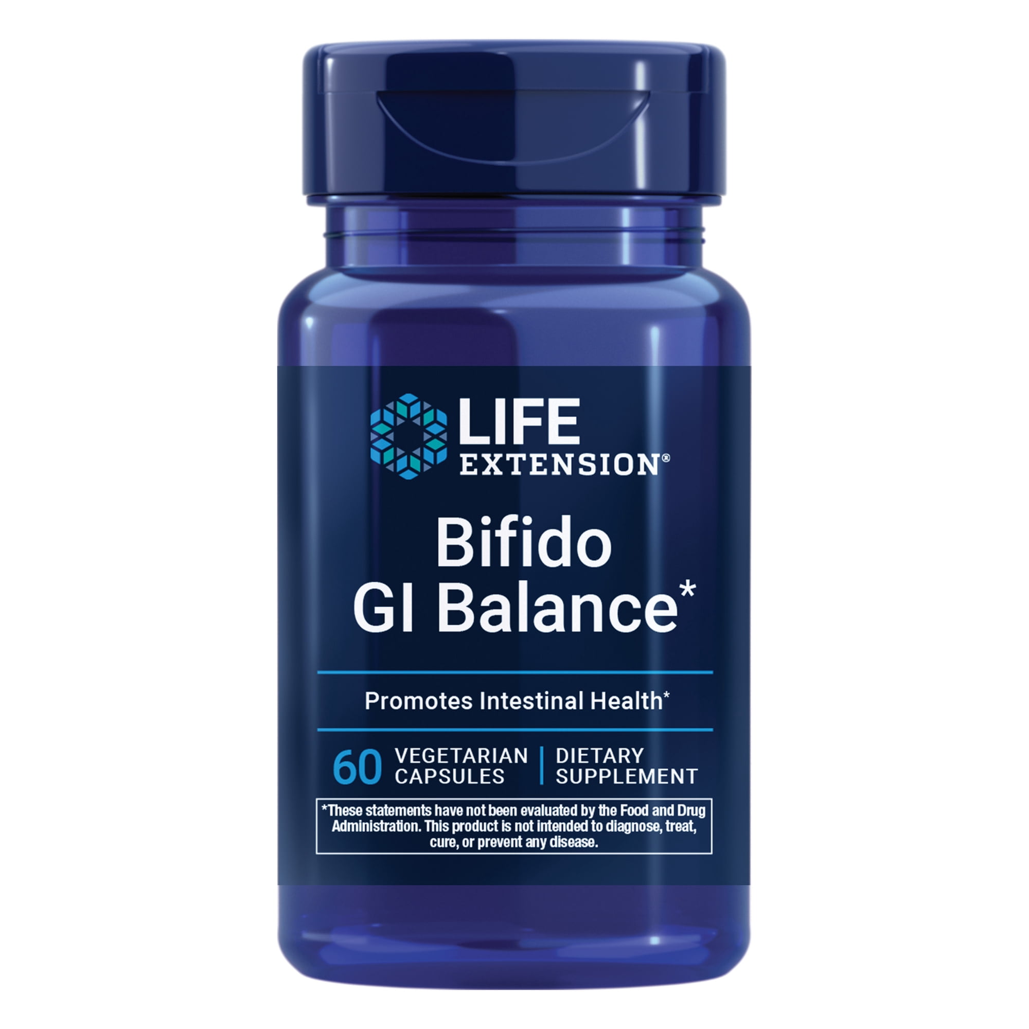 Life Extension Bifido GI Balance - Supports Healthy Gut & Digestive Health - Gluten-Free, Non-GMO - 60 Vegetarian Capsules