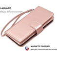 thumbnail image 7 of NJJEX Wallet Case for Samsung Galaxy A03S A12 A13 A14 A23 A32 A51 A52 A53 A54 5G Case,[9 Card Slots] PU Leather Credit Holder Folio Flip [Detachable] Kickstand Lanyard Magnetic Phone Cover [Rose Pink], 7 of 7