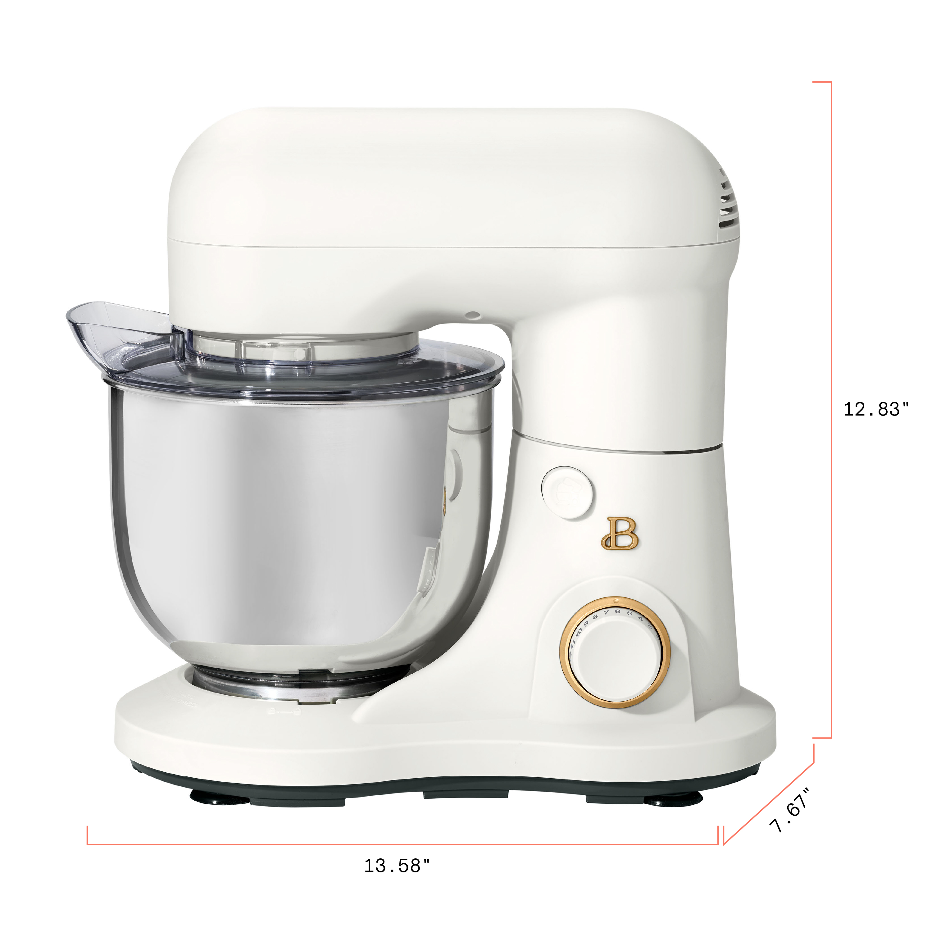 Beautiful 3.5 Qt Stand Mixer by Drew Barrymore, White photo 7
