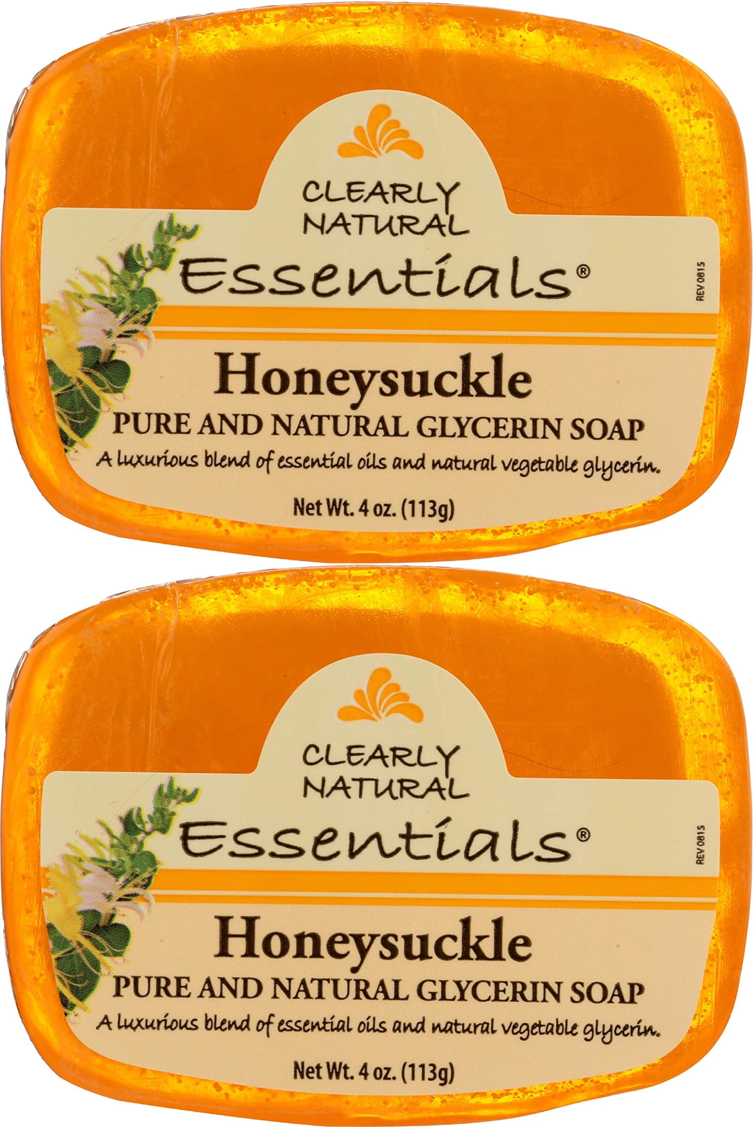 (Bundle of 2 )Clearly Natural Glycerine Bar Soap, Honeysuckle, 4 Ounce
