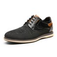 thumbnail image 1 of Zapatos Oxford de Malla Transpirable para Hombre Bruno Marc Negro Talla 9.5, 1 of 9