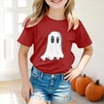 thumbnail image 2 of boobe Toddler Girls Halloween Shirt Cute Tee Tops Spooky Season Fall Clothes, 2 of 5
