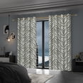 thumbnail image 5 of Lfeey Striped Abstract Blackout Curtains, Zebra Print Green Room Privacy Drapes, 42x72 inch, 2 Panels, 5 of 6