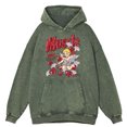 thumbnail image 4 of Sudadera holgada con capucha para hombre, estilo retro, desgastada, con diseño de ángeles que disparan flechas al amor, estilo hip hop, otoño, 100 % algodón, 4 of 4