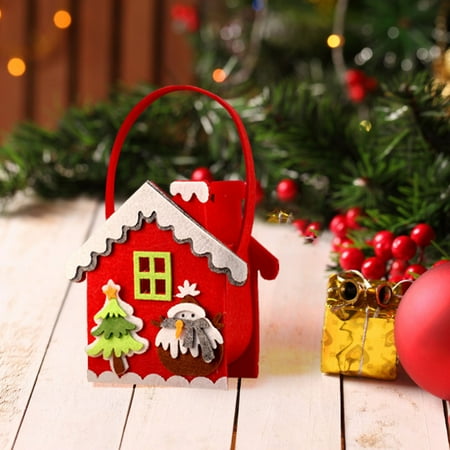 

LUODU Christmas Bag Kids Candy With Cartoon Santa Tree For Giving and Festive On Silent Night