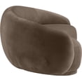 thumbnail image 4 of Meridian Furniture Emery Brown Velvet Sofa, 4 of 9