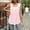 Pink, variant on Tank Tops for Women Ruched Hollow Sleeveless Swallow Tail T Shirt Style Light Summer Ladies Camisole Blouse