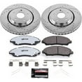 thumbnail image 3 of PowerStop Front Z36 Truck & Tow Carbon-Fiber Ceramic Brake Pad and Drilled and Slotted Rotor Kit Fits: ACURA Select Models K6957-36, 3 of 9