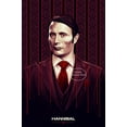 thumbnail image 3 of Póster del programa de televisión Hannibal, película de terror y suspenso clásica de Mads Mikkelsen, lienzo impreso, arte de pared, imágenes para decoración del hogar, dormitorio y club, 3 of 5