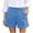 Blue, variant on Wdfiry Womens Casual Shorts Pull On High Rise Bermuda Shorts Flat Front Solid Shorts for Womens