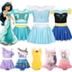 thumbnail image 2 of Disney-traje de baño de Jasmine y Elsa para niña, conjunto de Bikini de unicornio, Isabela, Mirabel, sirena, Ariel, novedad, 2 of 5