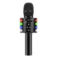 thumbnail image 1 of Amdohai Wireless Microphone for Singing Recording with Colorful LED Lights Handheld, 1 of 7