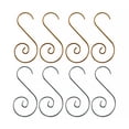 thumbnail image 3 of Billuyoard Ganchos en forma de S de metal Remolino Adorno Percha Árbol de Navidad Decoración Accesorios Kits de decoración para fiestas plata Billuyoard HA8281-03B, 3 of 6