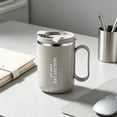 thumbnail image 6 of 500ml Stainless Steel Coffee Mug With Handle, Insulated Tea Cup With Lid for Office Home, Double Wall Vacuum Travel Tumbler for Hot Cold Beverages, Leak Proof Thermal Drinking Cup for Daily Commute, 6 of 6
