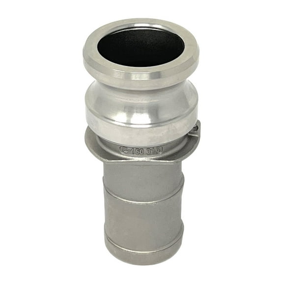 Gloxco Stainless Steel Type E Cam and Groove Hose Fitting, 2" Male Camlock x 2" Hose Shank (CAM-15-E-SS)