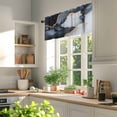 thumbnail image 3 of Abstract Marble Texture Valances for Windows, 54 x 18in, Gold Crack Black Gray Gradient Art Rod Pocket Kitchen Valance Curtain Light Filtering Window Treatments for Living Room Bedroom, 1 Panel, 3 of 7