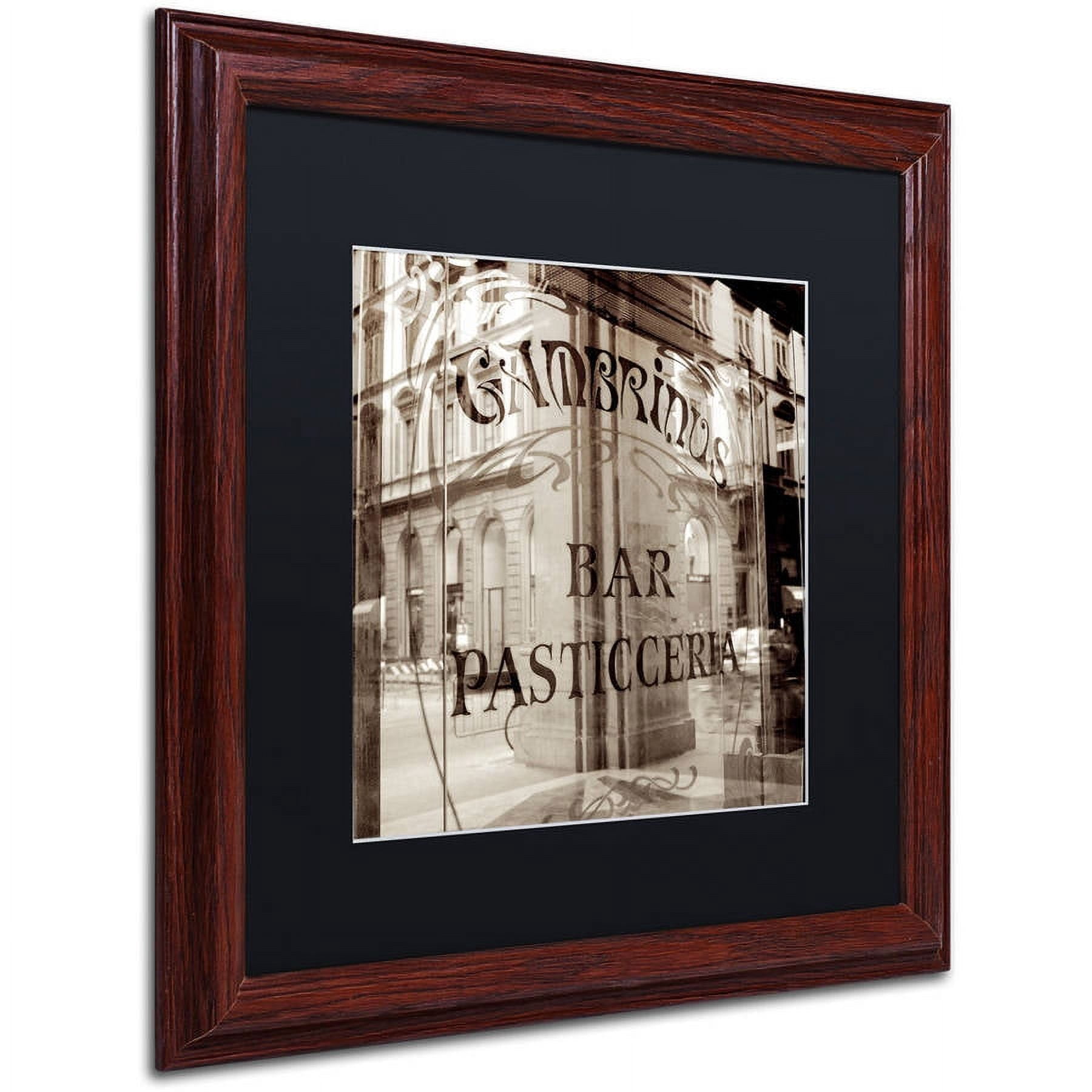 Trademark Fine Art "Firenze V" Canvas Art by Alan Blaustein, Black Matte, Wood Frame