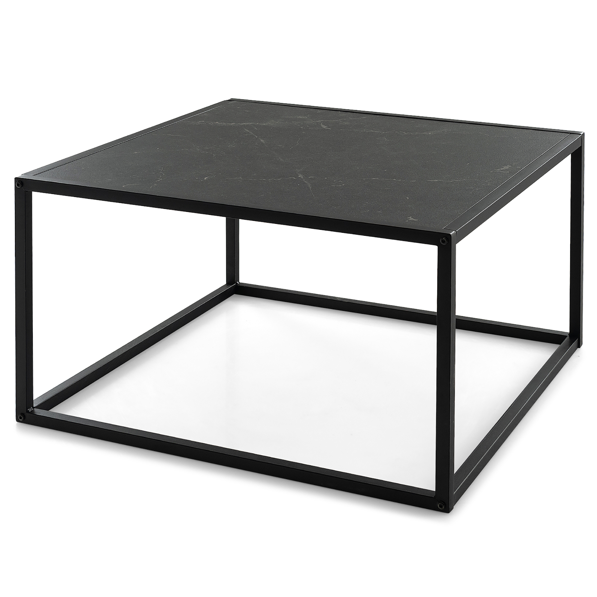 Costway Coffee Table Modern Rectangular Coffee Table Metal Frame For