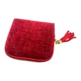 thumbnail image 2 of Pequeño organizador de joyas de viaje, bolsa de terciopelo, elegante soporte para mamá Rojo intenso, 2 of 8