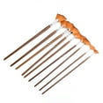 thumbnail image 1 of Brush9Pcs Pincel de pintura de cabello de nailon marrón Pincel para pintar con acuarela Solución innovadora Jadeshay A, 1 of 8