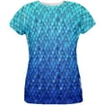 thumbnail image 1 of Halloween Blue Frost Dragon Rider Armor All Over Womens T Shirt Multi LG, 1 of 2