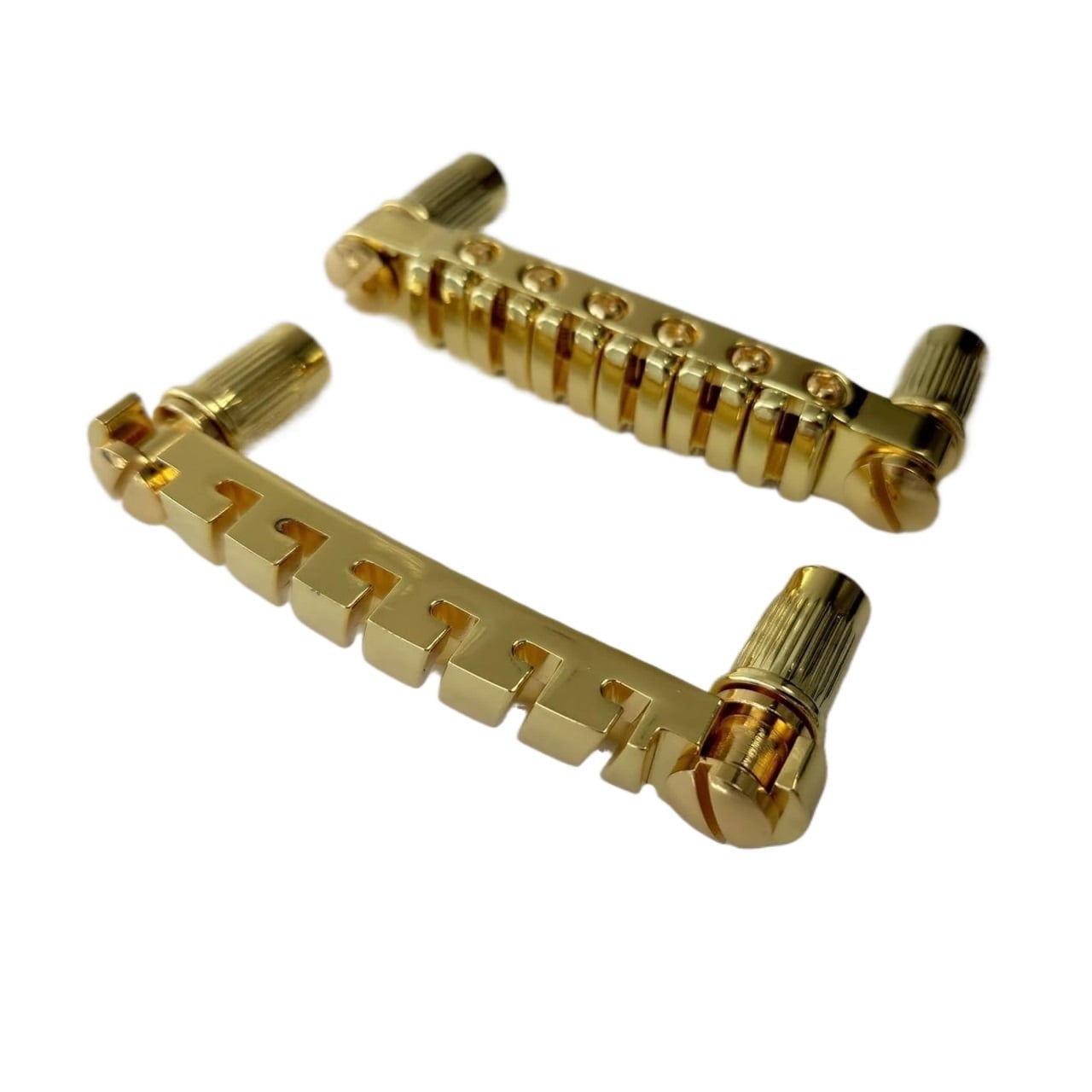 HAGSYCT For IBZ Quik Change III Guitar Bridge and Tailpiece Gibraltar III Fixed For ARTCORE/AX/AM Series Gold Black Chrome Colour 1 Set replacement part