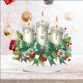 thumbnail image 5 of DIY Diamond Ornaments, Diamond Art Paintings, Christmas Creative Design PVC Home Decoration Ornaments (Double-Sided Pattern, Single-Sided Diamond) (Color Box Packaging 25)-White Candle, 5 of 10