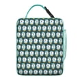 thumbnail image 5 of Owl Cartoon Cute Insulated Lunch Bag, Snowy Owl Big Eyes Night Pattern Thermal Tote for School, Work, Office, Picnic, Travel, 5 of 6