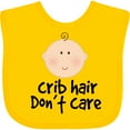thumbnail image 3 of Inktastic Crib Hair Dont Care Funny Baby Clothes Boys or Girls Baby Bib, 3 of 4