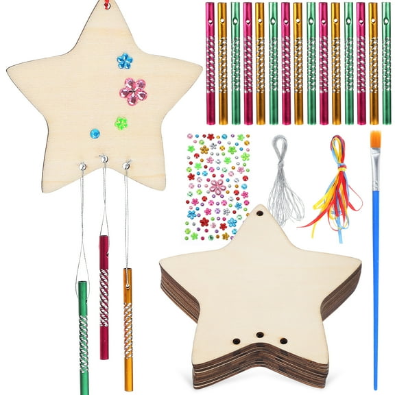 unbranded  DIY Wind Chime Kit Ocean Crafts for Kids Star Set