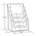 thumbnail image 2 of Azar Displays 252376 Support de Brochure à Quatre Niveaux et Quatre Poches, 2 of 4