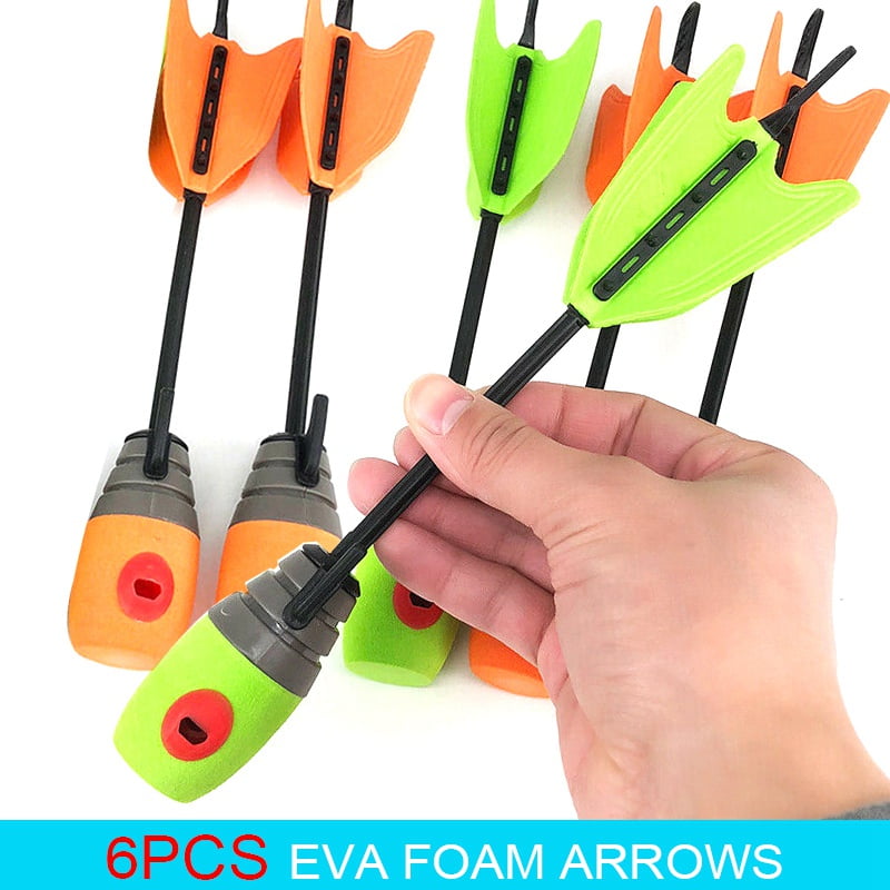 EVA Foam Sucker Arrows Heads Sporting Goods 24cm Long For Kids Childs Play 6PCS 