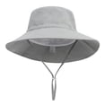 thumbnail image 3 of LUOGENLI Hats for Girls 7-8 Head Circumference Children's Sun Hat Baby Outdoor Basin Hat Beach Hat Fisherman Hat Hats for Toddler Girls 5T Sun Hats for Girls Straw, 3 of 3