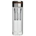thumbnail image 1 of 1PC Tea Cup Office double wall glass bucket label tea leak-proof teapot with strainer, 1 of 1