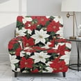 thumbnail image 2 of Kuiaobaty Poinsettia Print Recliner Chair Cover for Large Recliner Christmas Breathable Reclining Sofa Slipcover Durable Lazy Boy Chair Cover Washable Reclining Slipcover with Pocket for Pets, 2 of 8