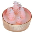 thumbnail image 2 of Harlier Christmas Decorations Indoor, Christmas Tree Cedar Forest Candles, Farmhouse Rustic Xmas Decor for Party Room Table Decor, Xmas Gifts for Women Girls Holiday Birthday (Pink), 2 of 7