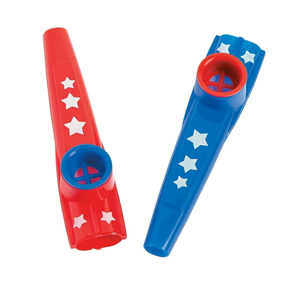 Patriotic Kazoos - Party Favors - 12 Pieces