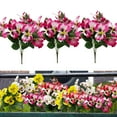 thumbnail image 4 of Darzheoy Artificial Flowers Pansy, Outdoor UV Resistant Fake Small Wild Flower Daisy Faux Plastic Butterflys Flowers for Home Wedding Table Centerpieces Porch Decor, 4 of 4