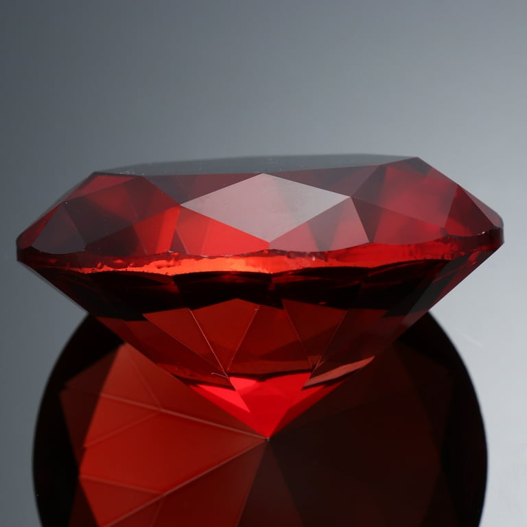 Red Acrylic Large Diamonds Decorative Gems