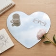 thumbnail image 5 of Kmonabie Heart Shaped Wall Mirror, Acrylic Explosion Proof HD Self Adhesive Frameless Mirror, Stick On Decorative for Bathroom Vanity Bedroom Living Room, 5 of 6